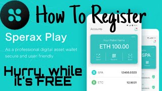 How To Register To Sperax In Easy Steps  Sperax Play [upl. by Akinahs480]