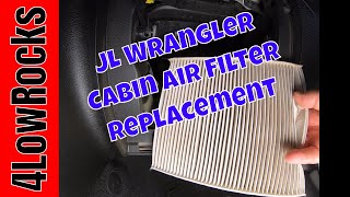 Jeep Wrangler JL Cabin Air Filter Replacement [upl. by Robson]