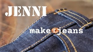 how to sew jeans tutorial home made [upl. by Anelyak705]