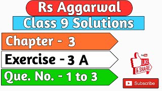 Rs Aggarwal Class 9  Exercise 3A Question number 1  3  Chapter 3 Factorisation  Md Sir Class 9 [upl. by Kedezihclem]