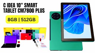 C idea CM7800plus 10 Inches TabletAndroid 12 Tab5G Tablet Dual SIM 8GB Ram 512GB Rom [upl. by Faythe300]