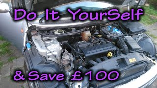 How to change Starter motor MINI Cooper 2002  2006 [upl. by Shrier]