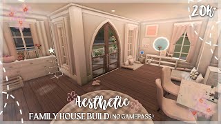 20K BLOXBURG SPRING AESTHETIC FAMILY HOUSE BUILD NO GAMEPASS [upl. by Attelliw]