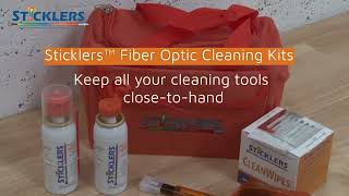 Sticklers Fiber Optic Cleaning Tools and HighPurity Fluids  Best Fiber Optic Connector Cleaners [upl. by Aileen286]