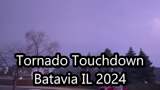 Tornado warning Feb 27 2024 Batavia IL [upl. by Whit]