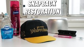 How to Restore Vintage Snapbacks EASIEST WAY A Quick Thrift Fix [upl. by Flemings]