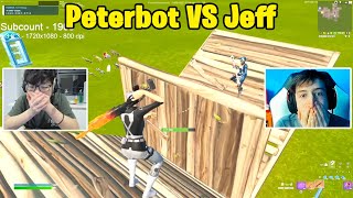 Peterbot VS Asian Jeff 1v1 TOXIC Buildfights [upl. by Odrarebe584]