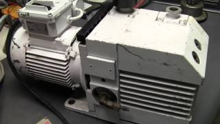 Leybold Trivac Model S8B Vacuum Pump [upl. by Eneleuqcaj]