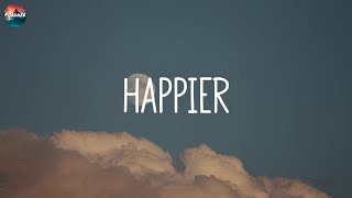 Olivia Rodrigo  happier Lyric Video [upl. by Nivrag]