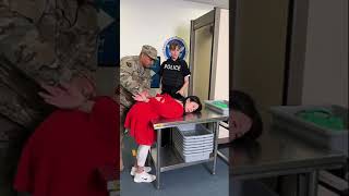 Wife Gets Military Surprise At Security 🎖️ shorts [upl. by Hollis646]