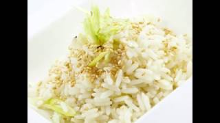 Comidas vegetarianas faciles Arroz con cebolla de verdeo  ajonjolí [upl. by Una]