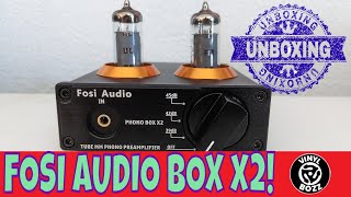 Fosi Audio Box X2 UNBOXING Phono Turntable Preamp  Vinyl Community [upl. by Erdua73]