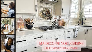 Ma deco de Noel Cuisine Christmas kitchen styling christmas 2024 idees deco Noeldecorate with me [upl. by Trebled]