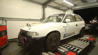 B204 Vauxhall Astra trying to escape the dyno [upl. by Bertasi]