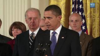 President Obama Signs National Defense Authorization Act [upl. by Center]