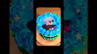 Satoru gojo theme cake anime gojo satorugojo caketrendingsatorucakedesignviralvideo shorts [upl. by Norvil118]