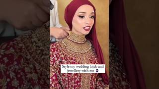 Style wedding bride hijab and jewellery [upl. by Poirer]