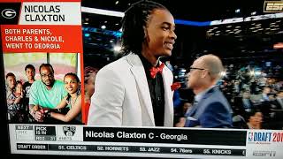 The nets draft Nicolas claxton at 31 [upl. by Haem]