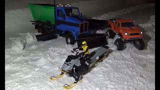 SKEERIDE 2 175  FIRST TESTRC TRUCK 6X6 SNOW PLOWINGTRX4 TRAXX ADVENTURE [upl. by Lanam]