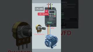 Potentiometer connection with VFD cncelectric [upl. by Howard]