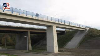 Hartelfietsbrug Spijkenisse Netherlands 169 [upl. by Kiernan]