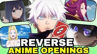 🔄️Guess the REVERSED OPENING  ANIME OPENING QUIZ [upl. by Ojimmas]