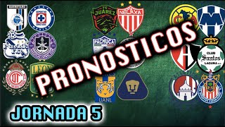 😱💣 PRONOSTICOS JORNADA 5 CLAUSURA 2024 LIGA MX  Quiniela Futbol Mexicano PREDICCIONES ❌ ✅ [upl. by Nnyrb]