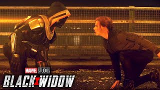 Natasha Romanoff vs Taskmaster Bridge Fight Scene  Black Widow 2021 Movie Clip [upl. by Lovel]