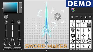 Design your own Sword in Sword Maker demo gameplay [upl. by Marston]