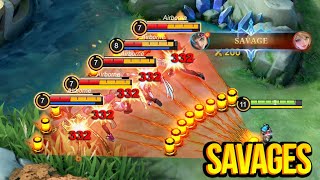 TOP 20 BEST MOBILE LEGENDS SAVAGES OF 2024 6 ✅ [upl. by Nelleh]