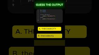 Guess the Output 🧠 Can You Solve This Python Challengepythonprogramming [upl. by Joann]