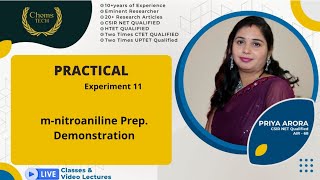 mnitroaniline PreparationExperiment 11BSc 3rdDemonstrationmnitroaniline from mdinitrobenzene [upl. by Samid]