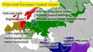 IndoEuropean Connections With Maps Descendants And Loanwords [upl. by Olds]