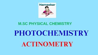 ACTINOMETRY POTASSIUM FERRI OXALATE ACTINOMETRYURANYL OXALATE ACTINOMETRYQUANTUM YIELD [upl. by Frost797]