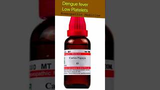 Homeopathic medicine to increase platelets in Dengue fever [upl. by Bishop638]