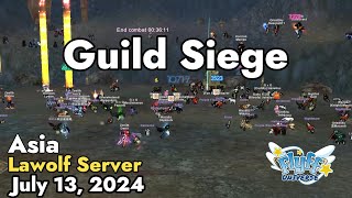 Guild Siege Lawolf Server July 13 2024  Flyff Universe [upl. by Nosemyaj780]