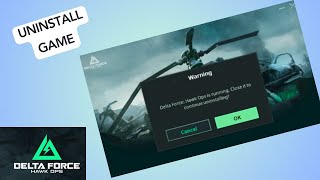 How to Uninstall Delta Force Hawk Ops on PC [upl. by Amsirac]