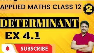 Determinant Ex 41  Applied Maths Class 12  M L Aggarwal  Gaur Classes [upl. by Stanislaw17]