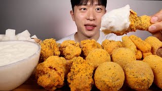 온통 다 뿌링클뿌링클다리 뿌링치즈볼 뿌링핫도그 뿌링치즈스틱 먹방 ASMR MUKBANG Bburinkle chickenchees ball eating [upl. by Brace]