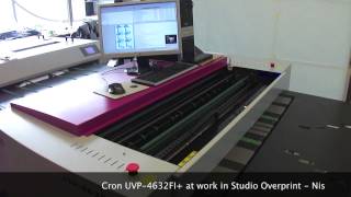 Cron UV CTP CTcP UVP4632FI at work in Studio Overprint  Nis [upl. by Sigmund]