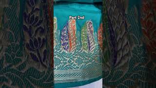 Trending plain katan silk with paithani border pure handmade banarasi kadhwa saree [upl. by Ethbin]