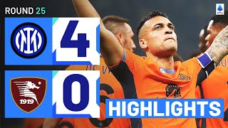 INTERSALERNITANA 40  HIGHLIGHTS  Inter triumph in San Siro goalfest  Serie A 202324 [upl. by Alemrac]