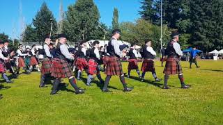 Massed Bands 67th Annual Portland Highland Games 2019 [upl. by Nayr]