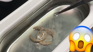 Dirty jewelry wash Ultrasonic cleaning [upl. by Tenrag]