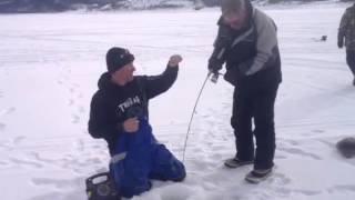 January Grand Lake Ice Fishing Report  Granby Colorado [upl. by Netsyrk]