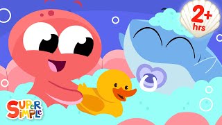 The Baby In The Bath  The Big Compilation for Preschool  Super Simple Songs [upl. by Waddle]