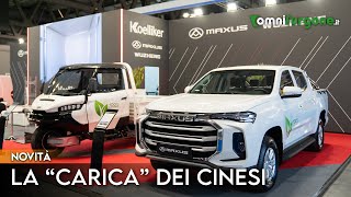 Transpotec 2022 Koelliker lancia il Maxus T90 primo pickup elettrico in Italia e il Wuzheng 3MX [upl. by Eiro975]