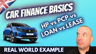 UK Car Finance Basics Explained  PCP VS LOAN vs LEASE vs HP [upl. by Ardnoet1]