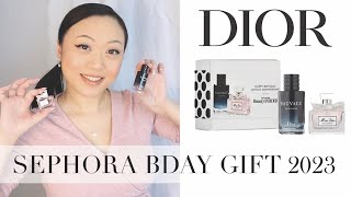 Dior SEPHORA BIRTHDAY GIFT 2023 Unboxing amp Review [upl. by Prudhoe421]