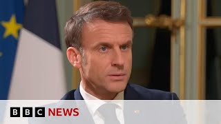 French President Macron calls on Israel to stop killing Gazas women and babies – BBC News [upl. by Coraline]